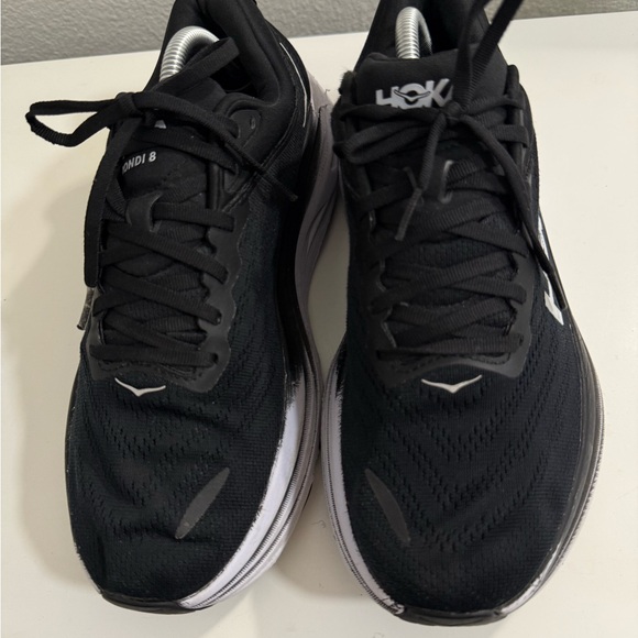 Hoka Bondi 8 Men's Black Athletic Shoes - Picture 9 of 10
